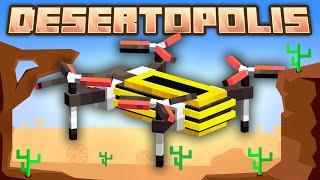 Minecraft Desertopolis | DRONE FARMING & CRUDE OIL REFINING! #6 [Modded Desert Survival]