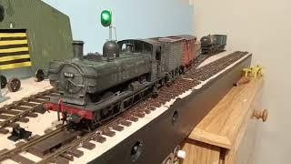 57xx at Pepper Road Depot O Gauge Shelf Layout