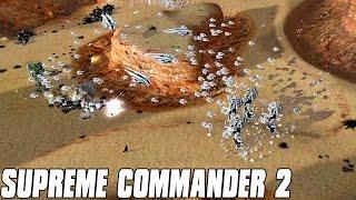 Supreme Commander 2 - Cheating AI 7v1 Multiplayer Gameplay