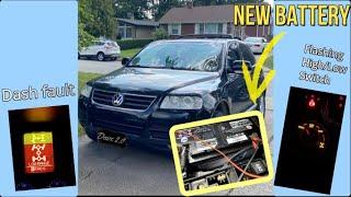 Fixing the Touareg - VW Touareg transfer case hi low flashing fault, cruise control intermittent