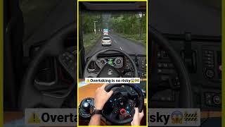 Overtaking is risky sometimes ️ - Euro Truck Simulator 2 #shorts