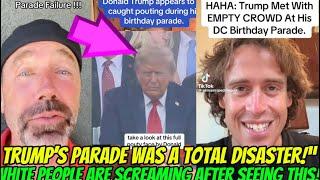 White People’s HILARIOUS Reaction to Trump’s Sad Birthday Parade — ‘This Is EMBARRASSING!’”#usa