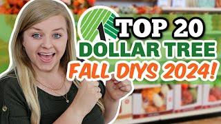 20 DOLLAR TREE FALL DIYS (Easy but Impressive!) NOT TACKY 2024! | Krafts by Katelyn