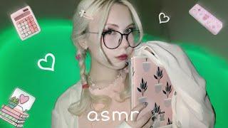 ASMR  НОВЕНЬКАЯ перевелась к Тебе в КЛАСС  roleplay, whisper, tingles ｡･:*:･ﾟ’