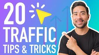 HOW TO INCREASE WEBSITE TRAFFIC // 20 Quick-Fire Traffic Tips