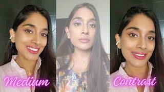 Medium contrast makeup tutorial - Medium contrast brown skin