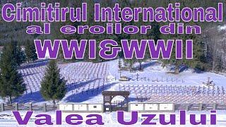 Descopera impresionantul Cimitir International al Eroilor din WWI si WWII din  Valea Uzului iarna