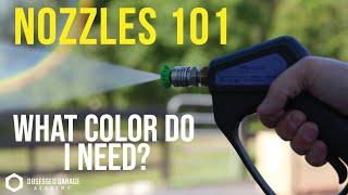 Choosing Best Pressure Washer Nozzles for Detailing: Nozzle Degree Patterns