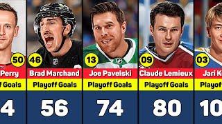 NHL Players with the most Goals in Playoff