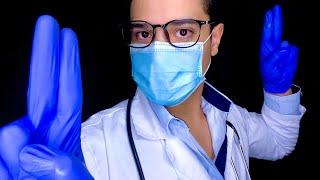 ASMR The BEST Cranial Nerve Exam YOU'VE Watched Ear, Eye Exam Hearing Test Otoscope & Light 1 Hour