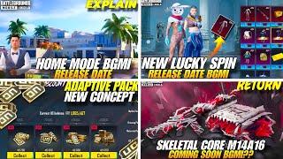 Bgmi Home Mode 3.5 Update | New UC Event Bgmi | Skeletal Core M16A4 Back Bgmi | New Event In Bgmi