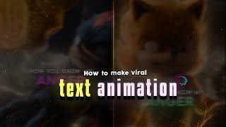 How to make viral text animation in Alight Motion ! (+Preset)