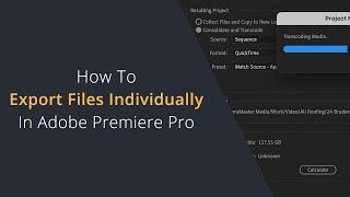 How To Export Video Clips Individually from Adobe Premiere Pro | How To Batch Export Timeline Clips