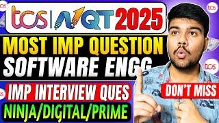 Top Software Engineering Questions to Crack TCS NQT 2025 – Must Do!