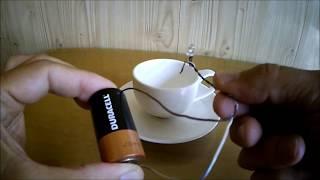  How to light a LED with a coffee cup. The nightmare of Igor Beletsky.