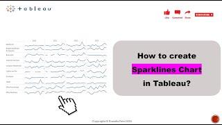 How to create a Sparklines Chart in Tableau? | Advanced Tableau