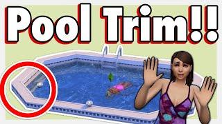 How to Add a Pool Trim | Sims 4 Build Tutorial #Shorts