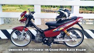 Unboxing KYT TT Course -06 Grand Prix BlackYellow & Quick Review | ZaFer's Vlog with Yesman Motovlog