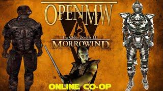 OPENMW | Elder Scrolls III Morrowind Online CO-OP - Questing party of A Knight, Mage, and Assassin