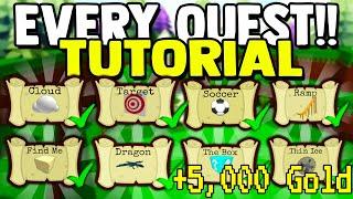 *ALL* QUESTS TUTORIAL (EASY) 2022| Build a Boat for Treasure ROBLOX