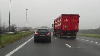 Dashcam Beelden Heukelom:A65 Toerit Berkel-Enschot 》A58 Knooppunt De Baars》Knooppunt Sint-Annabosch.