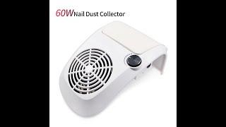 60w powerful nail dust suction collector vacuum cleaner professional manicure machine with bag art