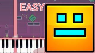 Geometry Dash Level 1 | Easy Piano Tutorial | Simple Piano