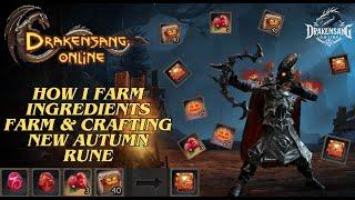 Drakensang Online - How I Farm Ingredients | Farm & Crafting New Autumn Rune, Drakensang, Dso