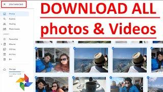 How to DOWNLOAD ALL photos in Google Photos on computer