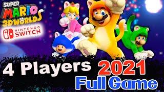 Super Mario 3D World + Bowser’s Fury 2021 – Walkthrough Multiplayer (4 player) Full Game | All Stars