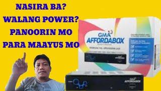 How to repair no power GMA affordabox