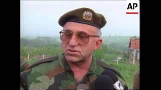 KOSOVO: 150 YUGOSLAV SOLDIERS ALLEGEDLY PULLOUT (2)