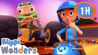 Monster Truck | Blippi Wonders | Cars, Trucks & Vehicles Cartoon | Moonbug Kids