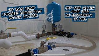 DIY Ram Pump Powered Water System