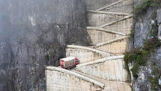 Climbing Impossible Mountain Road in China