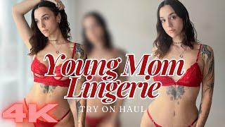 Young Mom Lingerie Try On Haul 