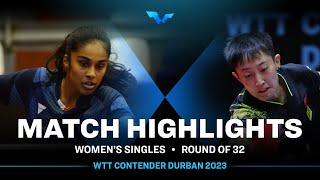 Fan Siqi vs Prithika Pavade | WS R32 | WTT Contender Durban 2023