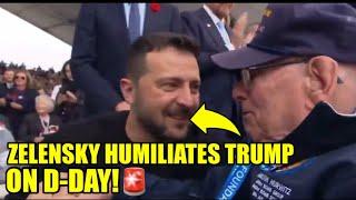 Zelensky & American D-Day Vet EMBARRASS TRUMP On World Stage