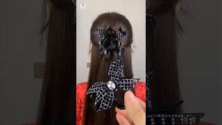 claw clips hairstyle with  small bun #trendingshorts #viralshorts #fashion #shorts