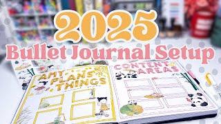 Setting up the FIRST pages in my 2025 bullet journal [The Washi Tape Shop unboxing]