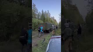 Заводим шишигу с толкача #газ66 #шишига #оффроад