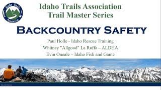 Trail Master Webinar: Backcountry Safety