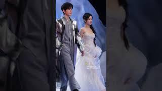 Zhang yuxi and wang Hongyi at tencent all star night red carpet
