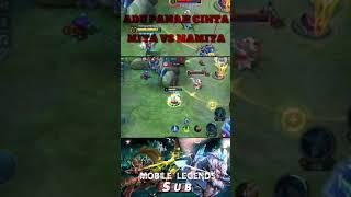 battle miya goldliner vs kembaran #mobilelegends #shorts