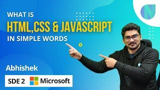 What is HTML CSS and Javascript in simple words