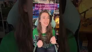 Preparing Students for an Observation #shorts #teacher #school #education #students #funny #story