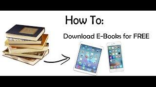 How To: Download FREE BOOKS (IPad/IPhone)