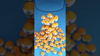 Container Spill Indian Tricolor Spheres 3D Loop Animation