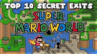 TOP 10 Secret Exits in Super Mario World | Super Nintendo [Original SNES Capture]