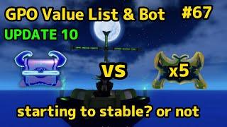 NEW GPO VALUE LIST UPDATE 10 #67 ARE MYTHICAL CHESTS STARTING TO STABLE? OR WILL LEG CHEST PREVAIL??